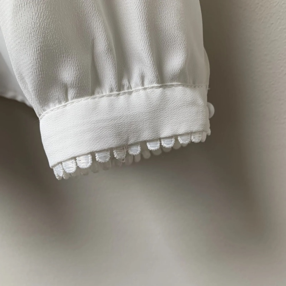 House of bruar shirt blouse size uk 14 ivory classic - Picture 4 of 15